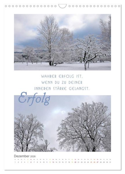 Produktbild: Quellen der Inspiration (Wandkalender 2026 DIN A3 hoch), CALVENDO Monatskalender