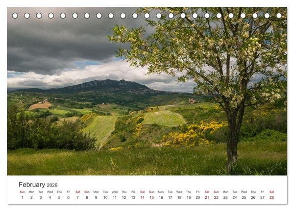 Produktbild: San Marino The oldest Republic in the world (Desk Calendar 2026 DIN A5 landscape), CALVENDO 12 Month DeskCalendar