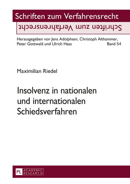 Produktbild: Insolvenz in nationalen und internationalen Schiedsverfahren