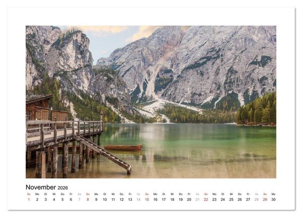 Produktbild: Sehnsucht nach S&uuml;dtirol (Tischkalender 2026 DIN A5 quer), CALVENDO Monatskalender