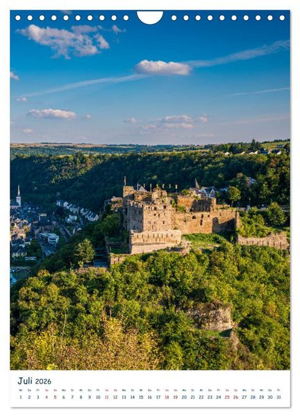 Produktbild: Burgen und Burgruinen am Mittelrhein (Wandkalender 2026 DIN A4 hoch), CALVENDO Monatskalender
