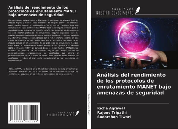 Produktbild: An&aacute;lisis del rendimiento de los protocolos de enrutamiento MANET bajo amenazas de seguridad