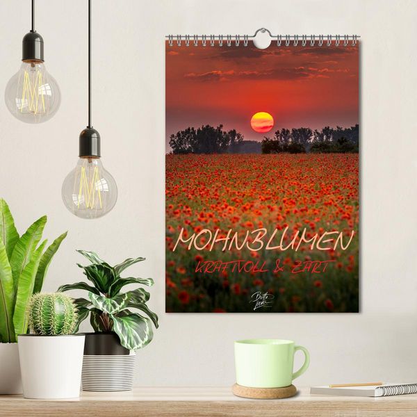 Produktbild: Mohnblumen - kraftvoll und zart (Wandkalender 2026 DIN A4 hoch), CALVENDO Monatskalender