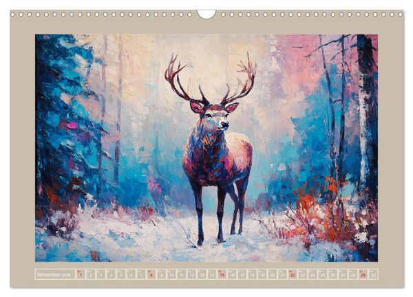Produktbild: Wilde Sch&ouml;nheiten. Ein Jahr mit majest&auml;tischen Tieren (Wandkalender 2026 DIN A3 quer), CALVENDO Monatskalender