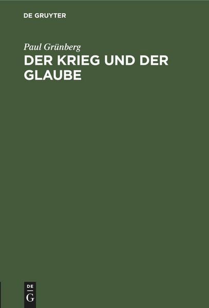 Produktbild: Der Krieg und der Glaube