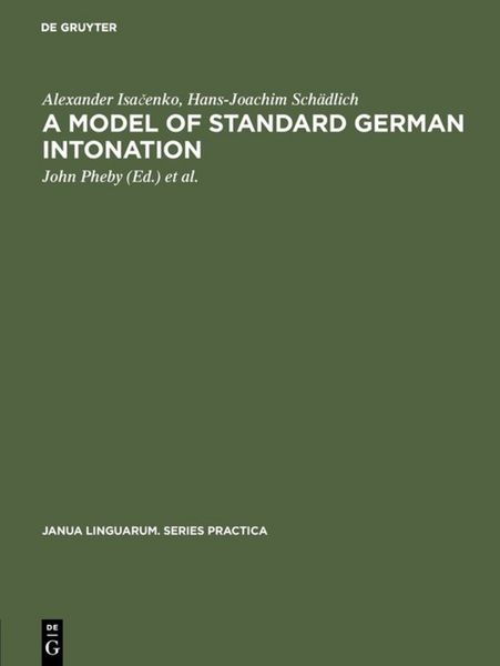 Produktbild: A model of standard German intonation