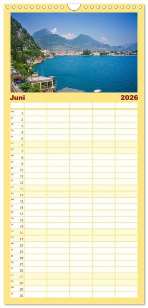 Produktbild: Familienplaner 2026 - Riva del Garda - Am Gardasee ganz im Norden mit 5 Spalten (Wandkalender, 21 x 45 cm) CALVENDO