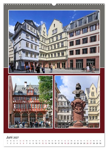 Produktbild: Frankfurt am Main und die sch&ouml;nsten Stadtteilen (hochwertiger Premium Wandkalender 2027 DIN A2 hoch), Kunstdruck in Hochglanz