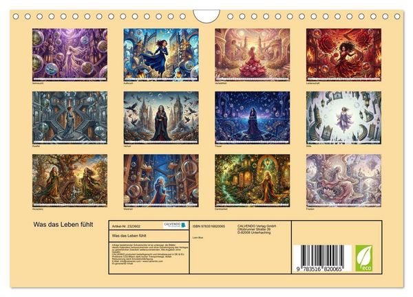 Produktbild: Was das Leben f&uuml;hlt (Wandkalender 2027 DIN A4 quer), CALVENDO Monatskalender