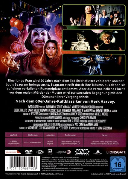 Produktbild: Wes Craven's Carnival of Souls (uncut)