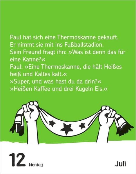 Produktbild: Fu&szlig;ballspa&szlig; f&uuml;r Kids Tagesabrei&szlig;kalender 2027 - Witze, lustige Spr&uuml;che und verr&uuml;ckte Fakten