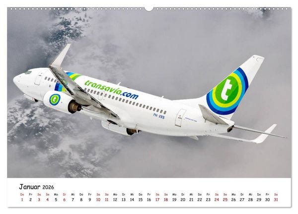 Produktbild: Flugzeuge in beeindruckender Kulisse (hochwertiger Premium Wandkalender 2026 DIN A2 quer), Kunstdruck in Hochglanz