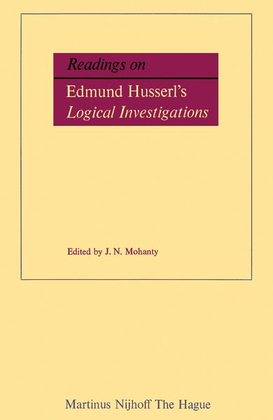 Produktbild: Readings on Edmund Husserl&rsquo;s Logical Investigations
