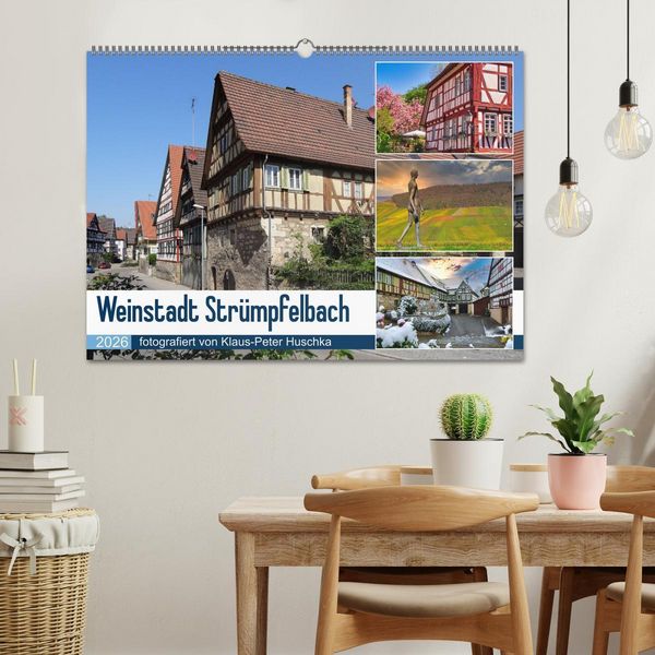 Produktbild: Weinstadt Str&uuml;mpfelbach (Wandkalender 2026 DIN A2 quer), CALVENDO Monatskalender
