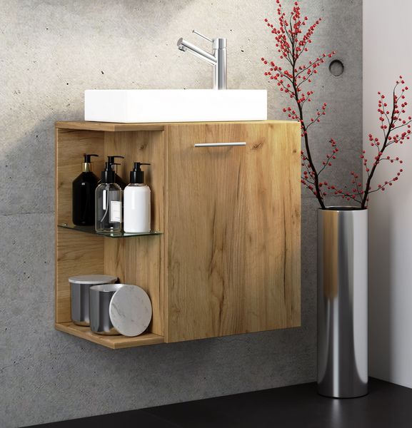 Produktbild: 2-tlg G&auml;ste WC Waschplatz Bad Waschtisch Hausa