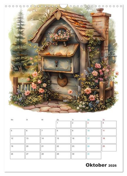 Produktbild: Zeitreise - Der vintage Briekasten Kalender (Wandkalender 2026 DIN A3 hoch), CALVENDO Monatskalender