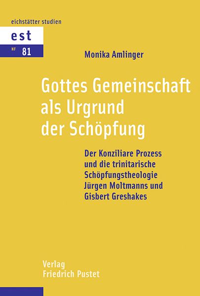 Produktbild: Gottes Gemeinschaft als Urgrund der Sch&ouml;pfung