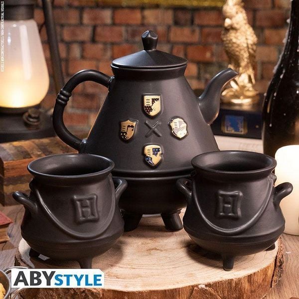 Produktbild: Harry Potter Teekanne mit Hogwarts-Kessel-Set