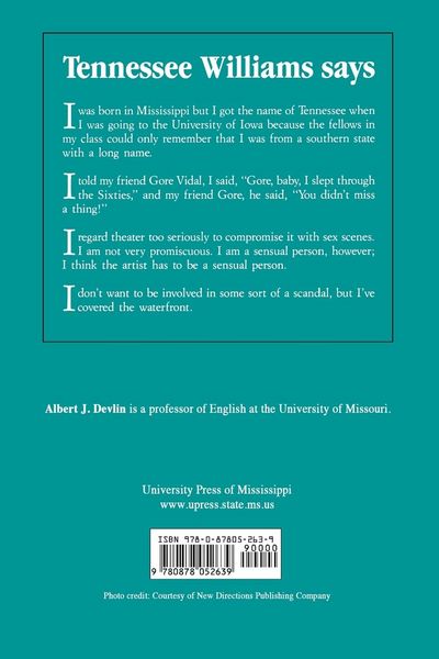 Produktbild: Conversations with Tennessee Williams