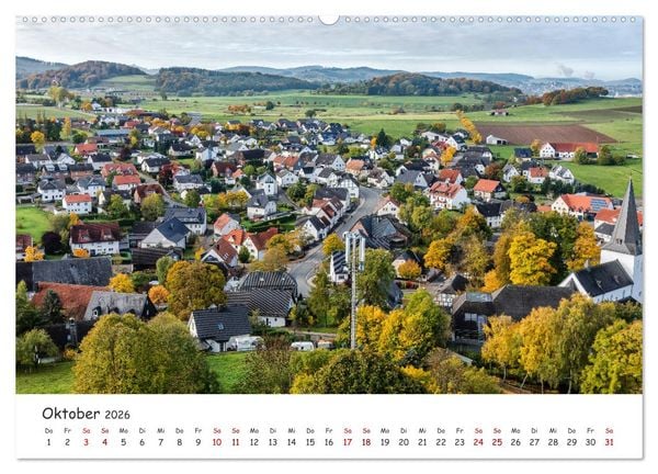 Produktbild: Das Sauerland bei Brilon aus der Vogelperspektive (Wandkalender 2026 DIN A2 quer), CALVENDO Monatskalender