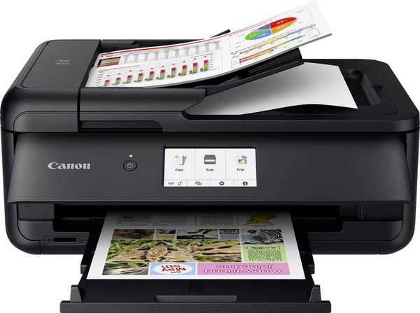 Canon PIXMA TS9550a Multifunktionsdrucker Tintenstrahl Farbe A3 Drucker, Scanner, Kopierer Duplex, LAN, USB, WLAN