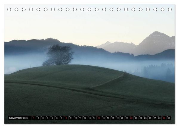 Produktbild: Ein Jahr im Allg&auml;u (Tischkalender 2026 DIN A5 quer), CALVENDO Monatskalender