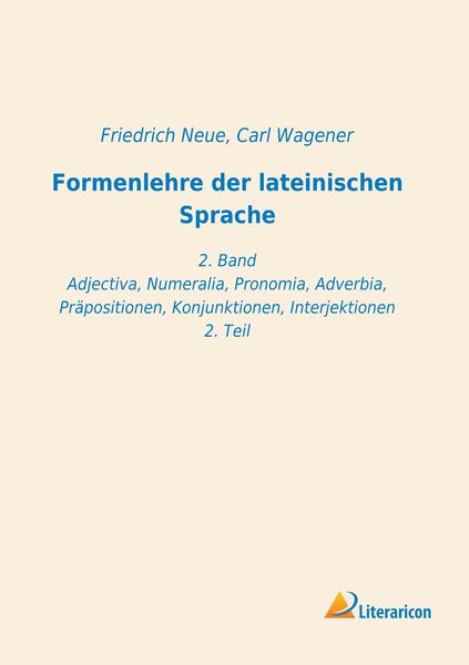 Produktbild: Formenlehre der lateinischen Sprache