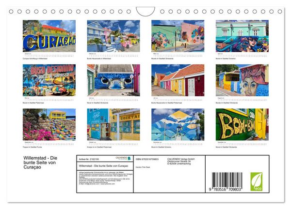 Produktbild: Willemstad - Die bunte Seite von Cura&ccedil;ao (Wandkalender 2026 DIN A4 quer), CALVENDO Monatskalender