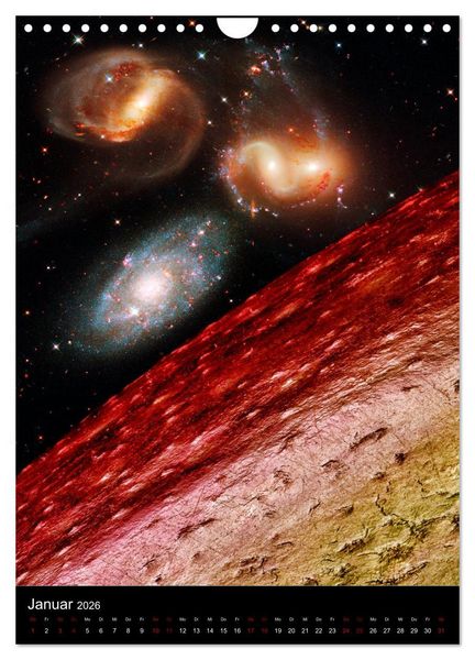 Produktbild: Mikrokosmos &ndash; Makrokosmos (Wandkalender 2026 DIN A4 hoch), CALVENDO Monatskalender