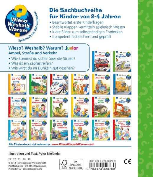 Produktbild: Ampel, Stra&szlig;e und Verkehr / Wieso? Weshalb? Warum? Junior Band 48