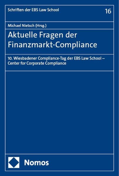 Produktbild: Aktuelle Fragen der Finanzmarkt-Compliance