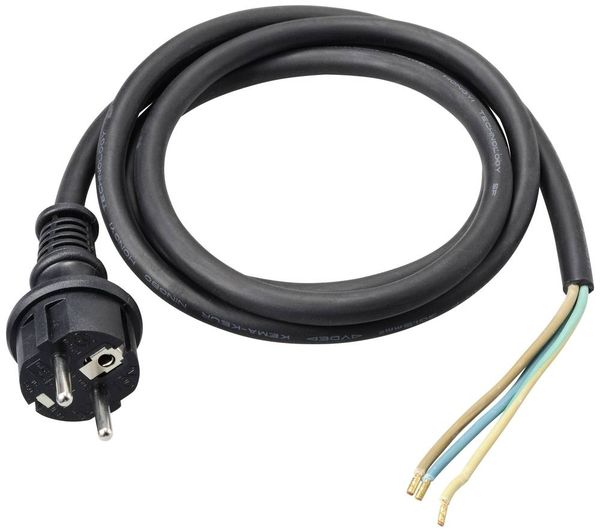 Produktbild: Sygonix SY-6029110 Strom Anschlusskabel Schwarz 1.50m