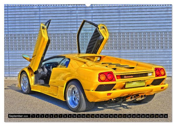 Produktbild: Ein Teufel in Gelb Lamborghini Diablo PHOTOART (Wandkalender 2025 DIN A2 quer), CALVENDO Monatskalender