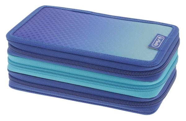 Produktbild: Herlitz Sch&uuml;leretui TriCase 31-teilig Dip Dye Blue/Turquoise