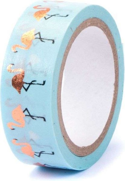 Produktbild: FOLIA&reg; Washi Tape Hotfoil, Flamingos rosegold