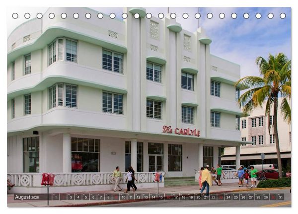 Produktbild: Miami South Beach (Tischkalender 2026 DIN A5 quer), CALVENDO Monatskalender