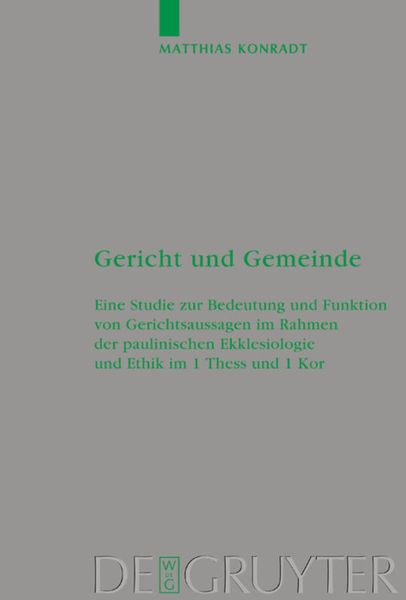 Produktbild: Gericht und Gemeinde