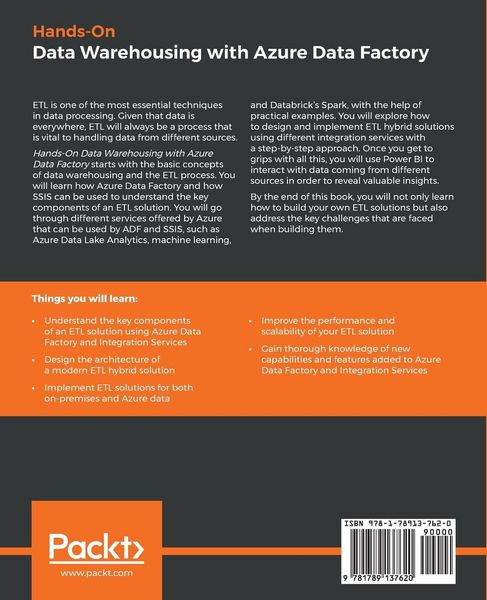 Produktbild: Hands-On Data Warehousing with Azure Data Factory