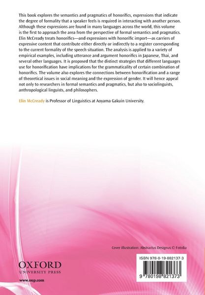 Produktbild: Semantics and Pragmatics of Honorification