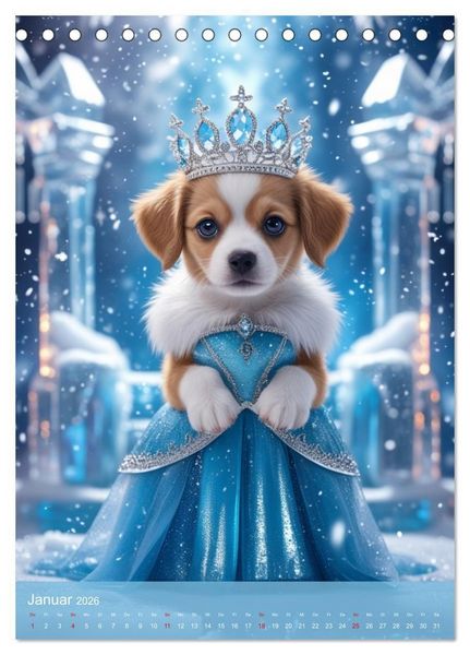 Produktbild: Puppy Tales - M&auml;rchen auf vier Pfoten (Tischkalender 2026 DIN A5 hoch), CALVENDO Monatskalender