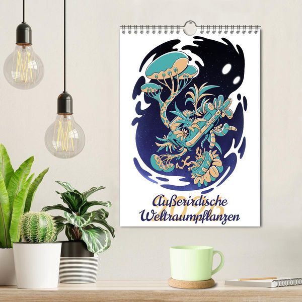 Produktbild: Au&szlig;erirdische Weltraumpflanzen (Wandkalender 2026 DIN A4 hoch), CALVENDO Monatskalender