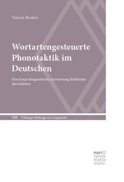Produktbild: Wortartengesteuerte Phonotaktik im Deutschen