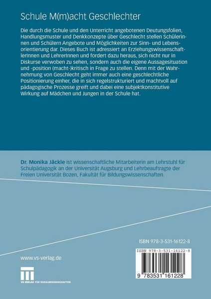 Produktbild: Schule M(m)acht Geschlechter