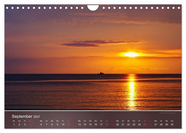 Produktbild: Farben am Meer (Wandkalender 2027 DIN A4 quer), CALVENDO Monatskalender