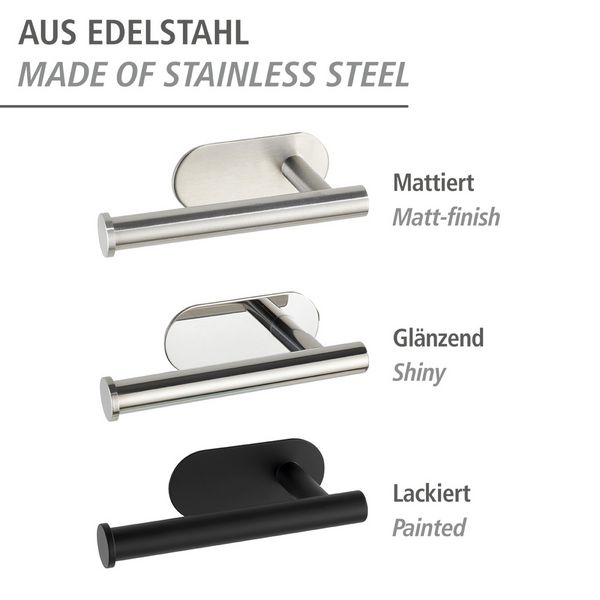 Produktbild: Turbo-Loc&reg; Toilettenpapierhalter Mod. Orea Matt o. Deckel, Befestigen ohne bohren
