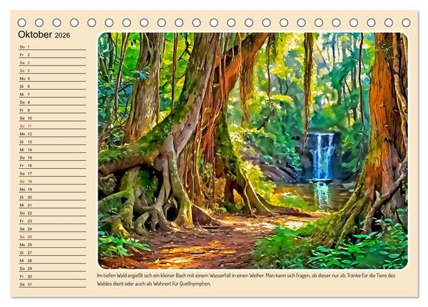 Produktbild: Orte einer M&auml;rchenwelt (Tischkalender 2026 DIN A5 quer), CALVENDO Monatskalender