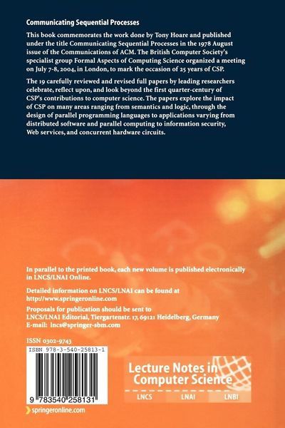 Produktbild: Communicating Sequential Processes. The First 25 Years
