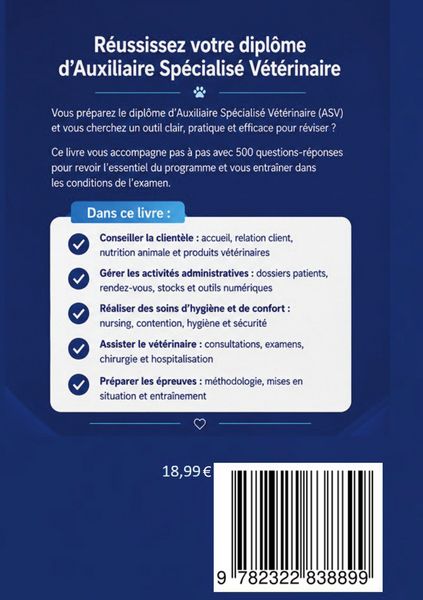 Produktbild: 500 questions r&eacute;ponses Auxiliaire sp&eacute;cialis&eacute; v&eacute;t&eacute;rinaire