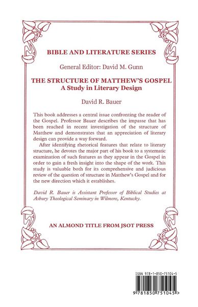 Produktbild: Structure of Matthew's Gospel