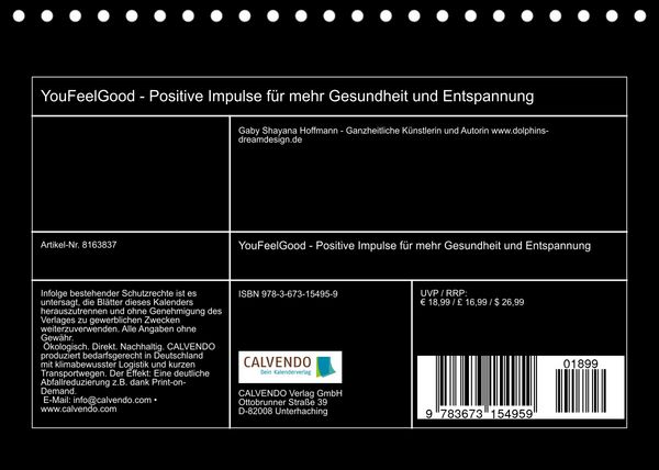 Produktbild: YouFeelGood - Positive Impulse f&uuml;r mehr Gesundheit, Entspannung und Wohlbefinden (Tischkalender 2022 DIN A5 quer)